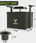 12 Volt Digital Power Control Unit For Deer Feeder With Universal Barrel Mounting Powder Coated Steel Housing Built Tough