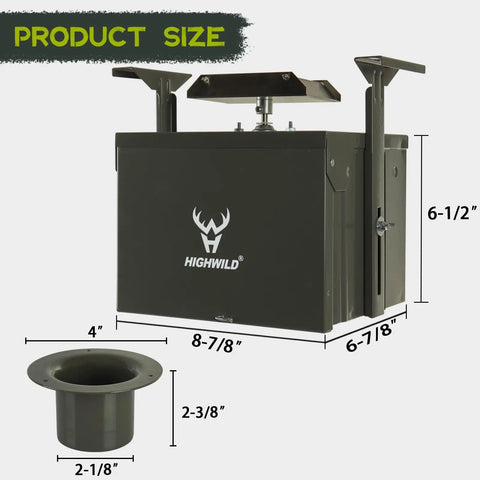 12 Volt Digital Power Control Unit For Deer Feeder With Universal Barrel Mounting Powder Coated Steel Housing Built Tough