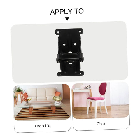 Folding table hinge replacement kit for end tables and chairs