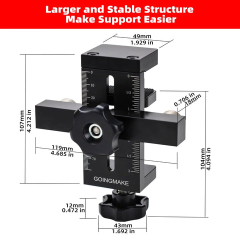 Cabinet Door Positioning Tool Jig With Quick Edge Positioner For Frameless Or Face Frame Cabinets Adjustable Mounting Jig dimensions