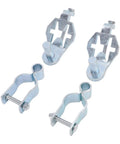 Two Pack T Post Gate Hinge Kit For Chain Link Fence Heavy Duty Galvanized Iron One And Three Eighths Inch With 200 Degree Wide Swing Range