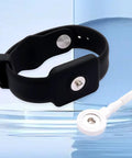 Anti Static Wrist Strap For ESD Grounding 9 Inch Adjustable Button Style Conductive Silicone Wristband with Snap Connector