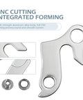 Alloy Mountain Bike Rear Derailleur Hanger With Screws Rust Proof Gear Mech Hook Universal Fit Silver Replacement Part