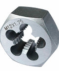 Beefy M12 x 1.75 Right Hand Hex Die for Screw Cutting and Thread Repair Tool in Gcr15 Alloy Steel built for durable thread repair