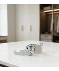 Durable Cabinet Cam Lock With Padlock Compatibility For Lockers And File Cabinets Zinc Alloy Construction on marble surface