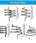 Hella Dependable Bicycle Disc Brake Caliper Spring Set For Mountain Bikes Mechanical Disc Brakes Rebound Return Clips, size details shown.