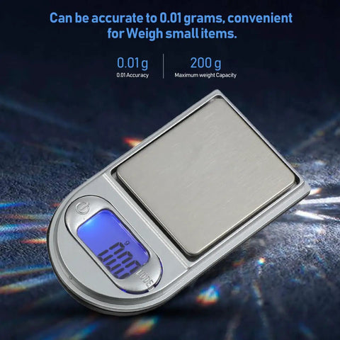 Best Lil Pocket Digital Jewelry Scale Mini Gram Scale For Jewelry And Small Items displaying 200 g with 0.01 g accuracy