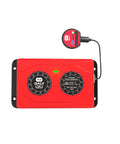 Smart Active Balancer For 6S 1A Li Ion And LiFePO4 Packs in red with Bluetooth module and LED indicator.
