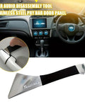 Stainless Steel Pry Bar Door Panel Tool for Car Interior Audio Disassembly, Easy Install for Automotive Upgrades