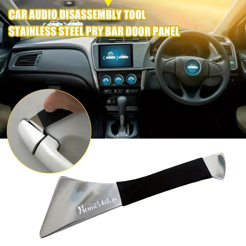 Stainless Steel Pry Bar Door Panel Tool for Car Interior Audio Disassembly, Easy Install for Automotive Upgrades