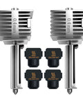 Two Pack 0.4mm Hotend Kit For A1 And A1 Mini 3D Printer, Stainless Steel Integrated Design, four silicone socks, two nozzles
