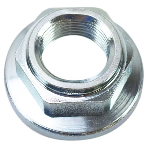 Close-up view of nut from Rear Wheel Bearing And Hub Assembly With Knuckle Kit For Ford Explorer 2006 2010 And Explorer Sport Trac 2007 2010