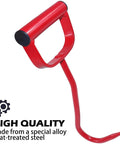 Two Pack 11 Inch Hay Hook Replacements For 47010500 And S47010500 Heavy Duty Cold Rolled Steel Tool with red handle and sharp hook