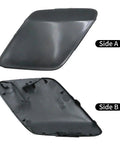 Front Left And Right Bumper Tow Hook Cover Kit For Toyota Prius 2016 2017 2018 2019 ABS Durable Replacement Part Replaces 5212847906 5212747907 Direct Fit Easy Install, front and back view showing side A and side B