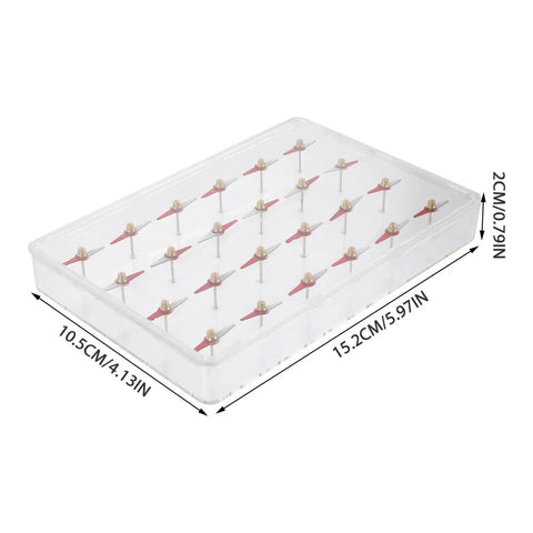 Hands On Magnetic Field Demonstrator Kit For Kids Science Education with storage box, containing 24 magnetic needles.