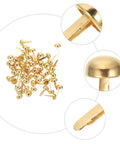 Must Have 100 Piece Paper Fasteners Brads For Scrapbooking And Card Making, showing lightweight brass brads set for DIY crafts.