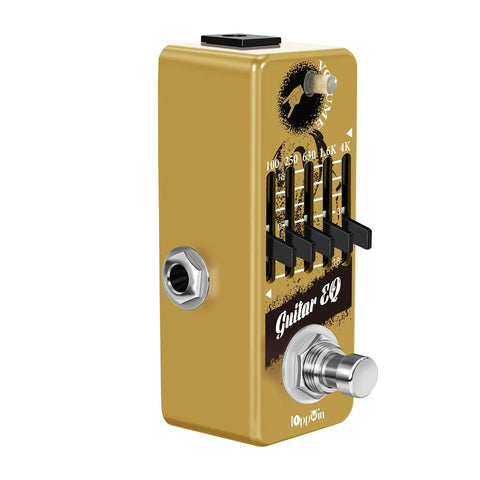 Tiny Titan Of Tone Five Band Graphic EQ Guitar Pedal with Master Level Control, True Bypass, Rugged Metal Shell
