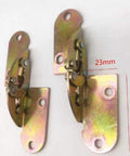 2 Pcs Heavy Duty Flip Top Hinges For Dining Tables And Butler Trays, 180 Degree Rotating Corner Hardware With Mounting Screws, Rock Solid Build And No Sweat Install. Heavy steel construction with mounting holes.