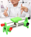 Knockout Adjustable Sliding Rheostat 2 Amp 20 Ohm Variable Resistor in green for physics experiments with students.