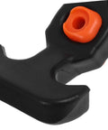 Close-up of latch from Beefy Heavy Duty Hood Latch Kit Eight Pieces For Jeep TJ T Handle Car Hood Catches Replacement Latches Durable Safety Locks