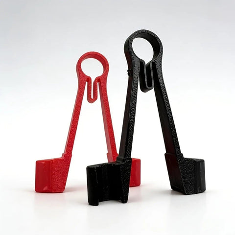 10-Piece Universal Meter Probe Tweezers Stand For Multimeter Testing, Hands-Free Probe Holder Clamp For Wires, Precision Tool Set For DIY Electronics, Black, red and black PLA clamps