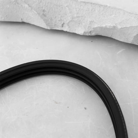 Heavy Duty 3PJ 307MM V Ribbed Drive Belt Two Pack For Power Tools And Small Appliances Featuring Three Rib Serpentine Design with neoprene material.
