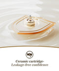 Single Hole Matte Black High Arc Stainless Steel Faucet ceramic cartridge for leak-free performance, shown in diagram