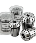 Premium ER11-40 High Precision Tool Holder Collet Chuck Set With Tight 0.008-0.015mm Tolerance For Drills Milling Cutters And Reamers Made From High Carbon Steel collet chucks in different sizes.