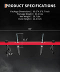 Engine Support Bar 1100 Lb Capacity With Dual Hooks And 2 Point Lift Transverse Engine Hoist For Home Garages And Auto Repair Shops Red Workhorse Tool For Engine Removal And Transmission Work, 59in steel bar