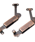 Spring Lid Support Hinge Set Left And Right With Screws No Fuss Install For Cabinet Box Chest Storage Bin Light Duty Iron Hinges Durable Lid Stay Support 170x22x17mm