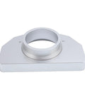 Aluminum Steering Wheel Bracket Bearing Seat for Sim Racing Direct Install Replacement in a sleek silver finish.