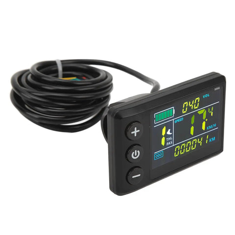 IP65 Rated LCD Display Panel For Electric Vehicles And E Bikes, Backlit Multi Function Digital Meter With Speed, Battery Level, Fault Alerts
