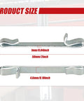 Diagram showing 12 Pcs Early 2-Inch Double Loop Drawer Slide Retaining Clips for Toolbox Drawers with measurements.