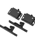 Universal RV Push To Close Cabinet Latches With 5 Lb Pull Force, ABS material, easy install, shown in black, two latches, and catches