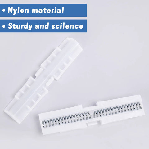 Heavy Duty Dual Spring Bifold Door Slide Guides Two Pack Forged From Rock Solid ABS Plastic with nylon components.