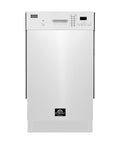 Smooth Cleaning Countertop Dishwasher 18 Inch In Crisp White with front controls and sleek design for modern kitchens.