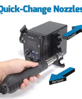 Maker Friendly Pro Grade Hot Air SMD Soldering Rework Station With Quick Change Nozzle System and holder for easy use