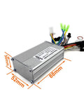 EZ Install Top Shelf 24V 36V 48V Brushless Motor Controller For Electric Bike Hub Motor With Hall Sensor Support 250W 350W Straight Plug Drive Upgrade, 88x52x30mm aluminum driver.