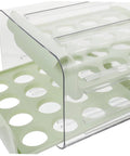 Multi Layer Plastic Egg Cartons That Serve As A Brilliant Fridge Staple keeping eggs secure with a clear design and multiple slots.
