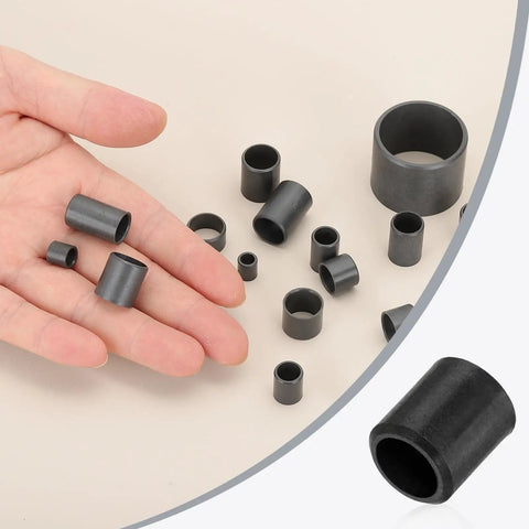 Ten Pack POM Sleeve Bearings 5mm ID X 7mm OD X 8mm Length Self Lubricating Oilless Black Bushings for Small Motors, DIY Projects, RC Cars, 3D Printer Parts, Hobby Machining, assorted sizes in hand