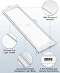 Under Cabinet LED Lighting Kit With 5 Color Temperatures Mesh App DIY Control 14W 920 Lumens ETL Listed Linkable Two 16 Inch Panels