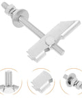 12 Piece Heavy Duty Toggle Bolt And Wing Nut Wall Anchor Set for drywall, brick walls and ceiling mounting with aircraft screws