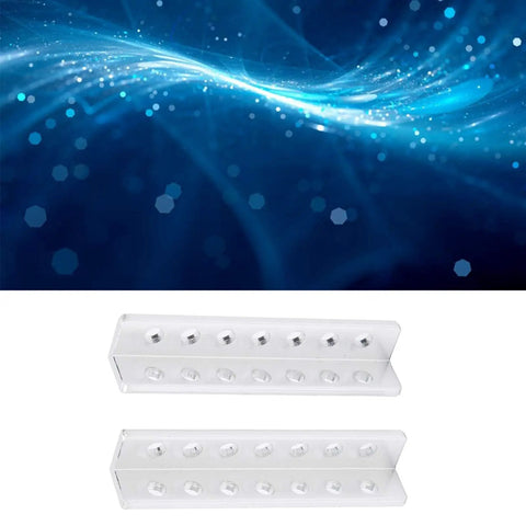 Aluminum L Shaped Beam Channel 12x12x64mm With 7 Holes Pair For Robot Building Kits DIY Robotics Projects Structural Aluminum Alloy For Strong Lightweight Builds, two views