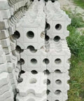 Stack of 11.81 Inch Round Hole Concrete Stepping Stone Mold For DIY Garden Paths And Patios Durable Plastic Paver Mold