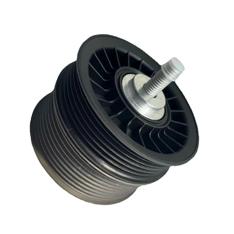 Supercharger double pulley drive belt idler set for Mercedes AMG M113k engines, CNC machined, rubber, ensures smooth operation.