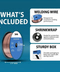 ER70S6 030 Inch MIG Welding Wire On A 2 Pound Spool For Mild Steel With Low Spatter And High Deoxidizer Load Gas Shielded Welding