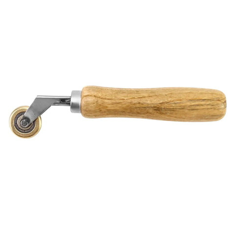 Brass Seam Roller 2 Pack With Wood Handle Detail Roller For Roofing And Vinyl Flooring Handy Rugged Smooth Rolling Tool