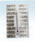 Miniature Electronics Screw Kit For Repairs With Assorted Tiny Screws For Glasses, Watches, Laptops And Small Devices in case