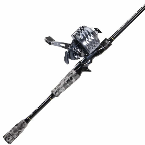 Spincast Reel & 2 Piece Fishing Rod Combo ✓
