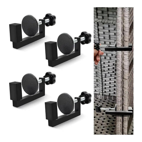 Six Pack Outdoor Patio Furniture Clips Adjustable Sectional Couch Clamps For Wicker Rattan Sets Durable Fasteners with hand install